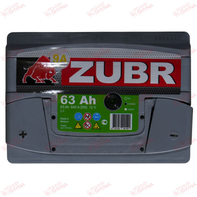 ZUBR Premium 63AH 640EN плюс ліворуч, зображення № 2