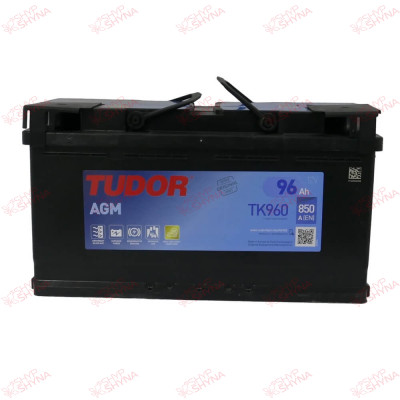 Tudor Start-and-Stop AGM 96AH 850EN плюс праворуч, зображення № 3