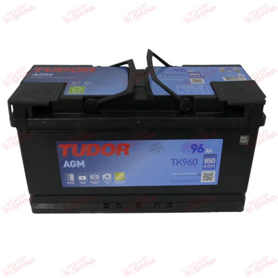 Tudor Start-and-Stop AGM 96AH 850EN плюс праворуч, зображення № 2