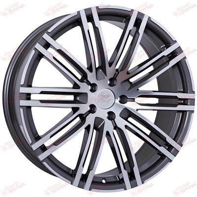 WSP Italy Porsche (W1057) Tokyo 10 21 5x112 ET19 DIA66,6 Anthracite Polished, зображення №