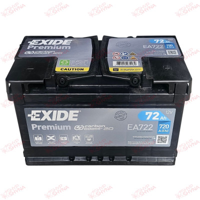 Exide Premium 72AH 720EN плюс праворуч, зображення № 3