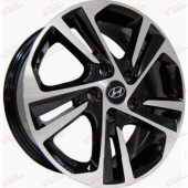 Replica Suzuki (SZ31) 6,0 16 5x114,3 ET45 DIA67,1 Black machined face, зображення №