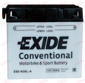 Exide Moto E60-N30L-A 30AH 300EN плюс праворуч, зображення №