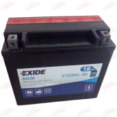 Exide Moto ETX20HL-BS 18AH 270EN плюс праворуч, зображення №