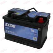 Exide Start-and-Stop AGM 70AH 760EN плюс праворуч, зображення №