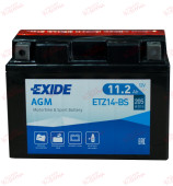 Exide Moto ETZ14-BS 11.2AH 205EN плюс ліворуч, зображення №
