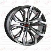Replica Land Rover (LR17) 9,5 22 5x120 ET45 DIA72,6 Black machined face, зображення №