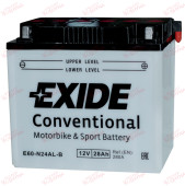 Exide Moto E60-N24AL-B 28AH 280EN плюс праворуч, зображення №