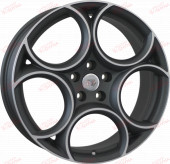 WSP Italy Alfa Romeo (W260) Grecale 8,0 19 5x110 ET33 DIA65,1 Matt Gun Metal Polished, зображення №