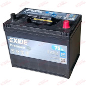 Exide ASIA Premium 75AH 630EN плюс праворуч, зображення №