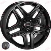 Replica Mercedes (JH08205) 9,0 20 5x130 ET50 DIA84,1 Matt black, зображення №