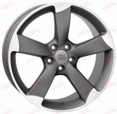 WSP Italy Audi (W567) Giasone 8,0 18 5x112 ET34 DIA57,1 Matt Gun Metal Polished, зображення №