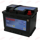 Tudor Start-and-Stop AGM 62AH 680EN плюс праворуч, зображення №
