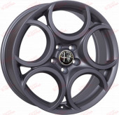 WSP Italy Alfa Romeo (W257) Romeo 7,5 18 5x110 ET41 DIA65,1 Matt Gun Metal, зображення №