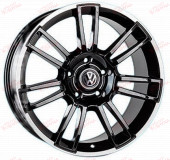 Replica Volkswagen (JT1593) 9,0 19 5x130 ET45 DIA71,6 Matt black, зображення №
