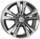 WSP Italy Mercedes (W772) Apollo 8,0 17 5x112 ET43 DIA66,6 Anthracite Polished, зображення №