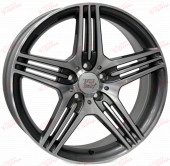 WSP Italy Mercedes (W768) Stromboli 8,0 17 5x112 ET47 DIA66,6 Anthracite Polished, зображення №