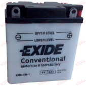 Exide Moto 6N6-3B-1 6AH 40EN плюс праворуч, зображення №