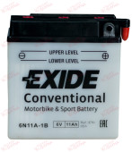 Exide Moto 6N11A-1B 11AH 95EN плюс праворуч, зображення №