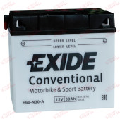 Exide Moto E60-N30-A 30AH 300EN плюс ліворуч, зображення №