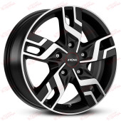 Ronal R64 7,0 17 5x120 ET55 DIA65,1 Jetblack matt front diamond cut, зображення №