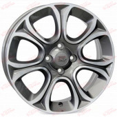 WSP Italy Fiat (W163) Evo 6,0 16 4x98 ET45 DIA58,1 Anthracite Polished, зображення №