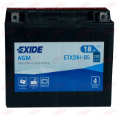 Exide Moto ETX20H-BS 18AH 270EN плюс ліворуч, зображення №