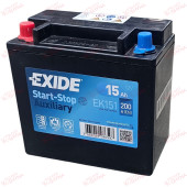 Exide Start-and-Stop AGM 15AH 200EN плюс ліворуч, зображення №