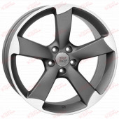 WSP Italy Audi (W567) Giasone 9,0 20 5x112 ET52 DIA57,1 Matt Gun Metal Polished, зображення №
