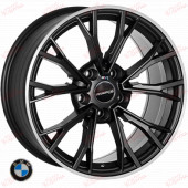 Replica BMW (QC1197) 8,0 17 5x120 ET30 DIA72,6 MBL, зображення №