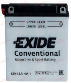 Exide Moto 12N12A-4A-1 12AH 115EN плюс ліворуч, зображення №