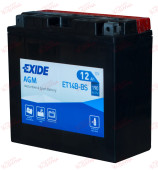 Exide Moto ET14B-BS 12AH 190EN плюс ліворуч, зображення №