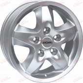 Ronal R44 6,5 16 5x120 ET40 DIA65,1 Crystal silver, зображення №