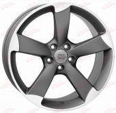WSP Italy Audi (W567) Giasone 8,0 17 5x112 ET39 DIA66,6 Matt Gun Metal Polished, зображення №
