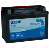 Exide Moto ETX15L-BS 13AH 210EN плюс праворуч, зображення №